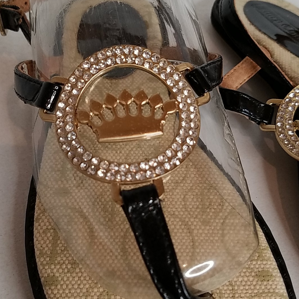 Juicy Couture Sandals Crown & Stones